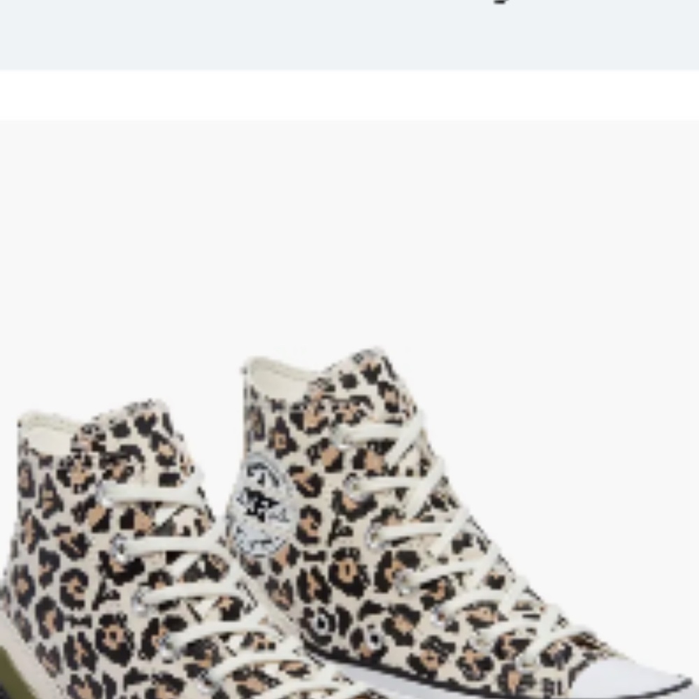 CONVERSE CHUCK TAYLOR HI-TOP - LEOPARD PRINT -LADIES - Picture 7 of 9